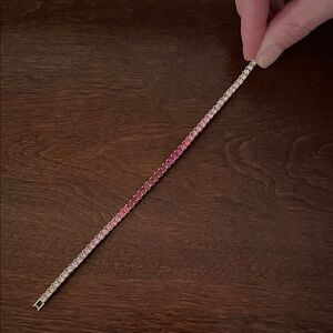 LOFT Pink and Silver Gradient Bracelet